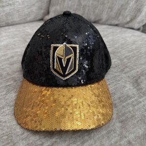 Vegas Golden Knights Black & Gold Sequin Cap